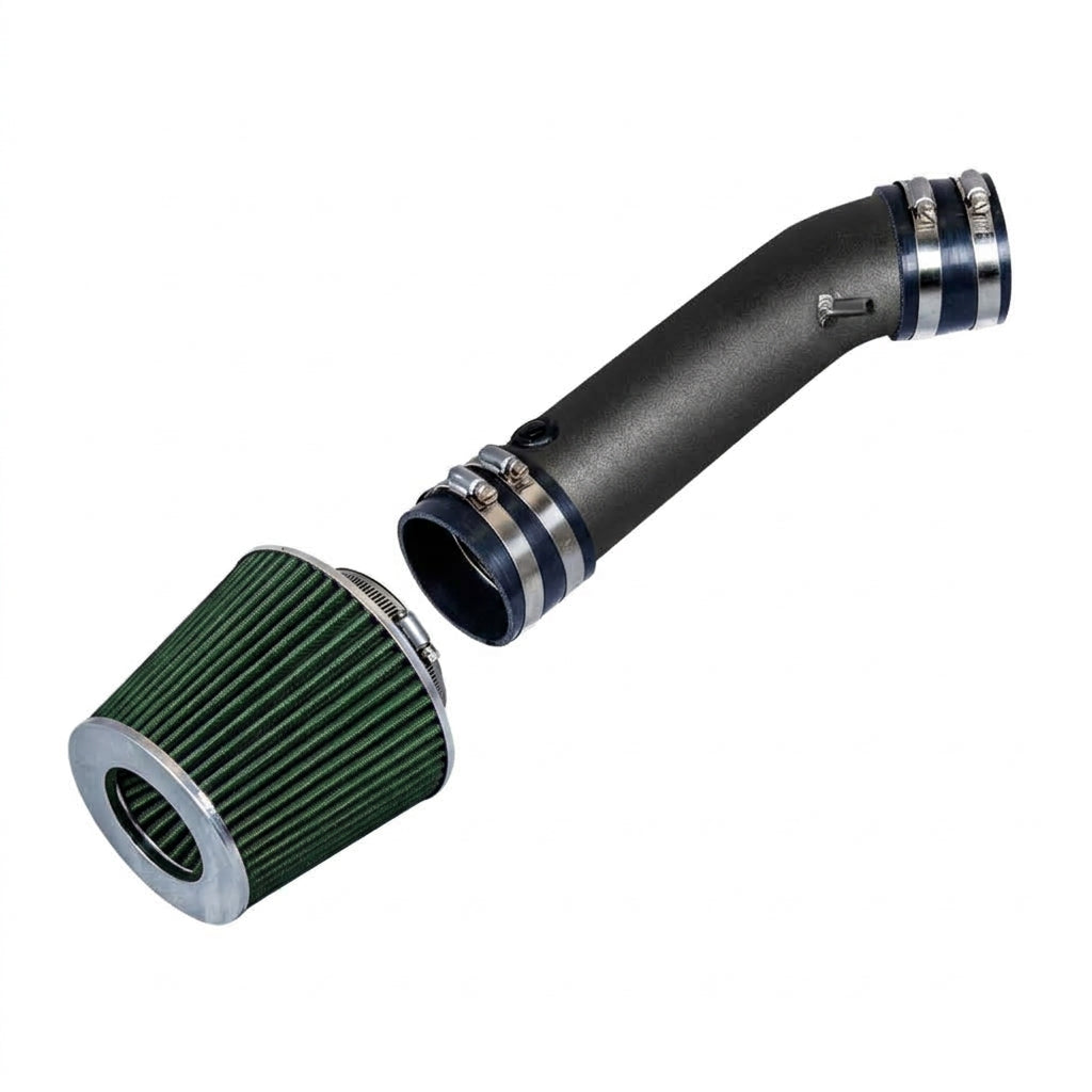 Short ram air intake kit for 1990-1997 Ford Thunderbird 3.8L V6 non-supercharged, green with matte black pipe – Rtunes Racing SI-FD-19