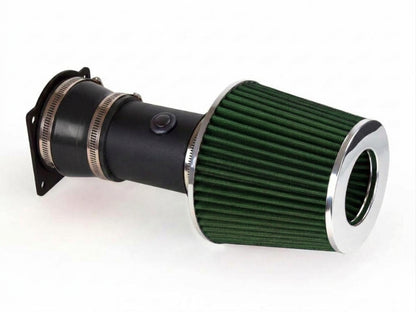Short ram air intake kit for 1994-1996 Ford F150, Bronco, green with matte black pipe – Rtunes Racing SI-FD-27