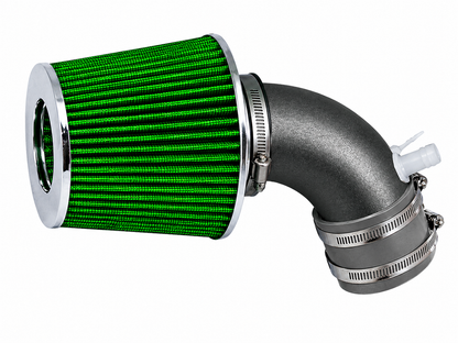 Rtunes Racing WSI-HY-04 matte black pipe short ram air intake, green