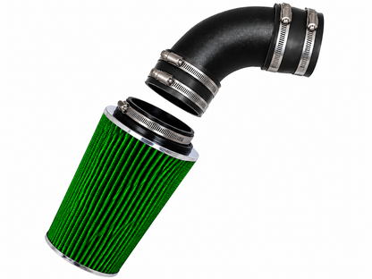 Rtunes Racing WSI-HY-07 matte black pipe short ram air intake, green