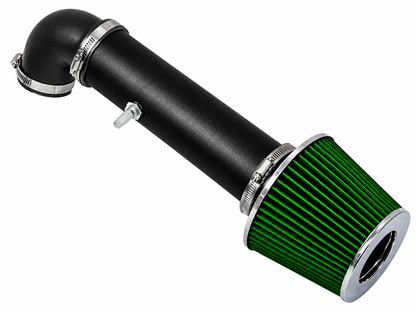 Rtunes Racing WSI-JP-03 matte black pipe short ram air intake, green