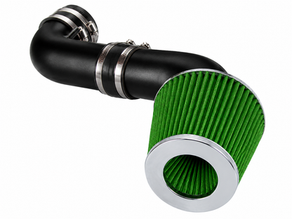 Rtunes Racing WSI-JP-07 matte black pipe short ram air intake, green