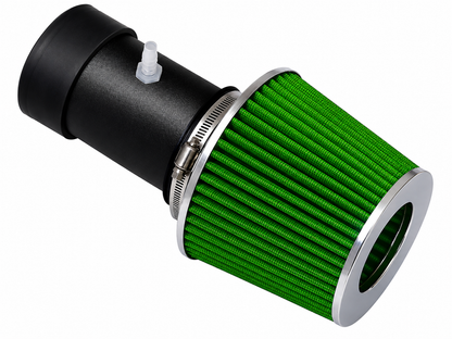 Rtunes Racing WSI-JP-08 matte black pipe short ram air intake, green