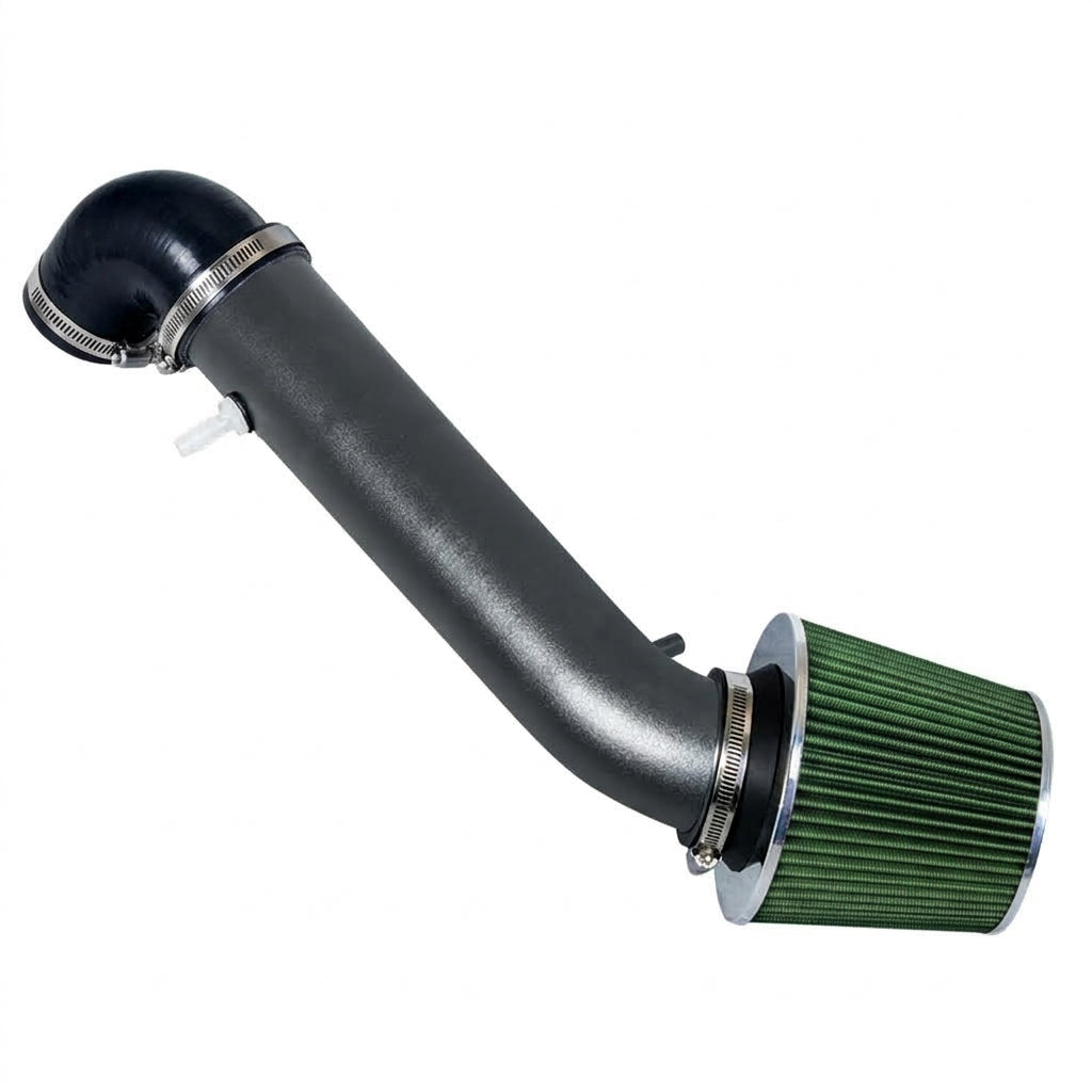 Short ram air intake kit for 1991-1995 Jeep Wrangler, green with matte black pipe – Rtunes Racing SI-JP-10