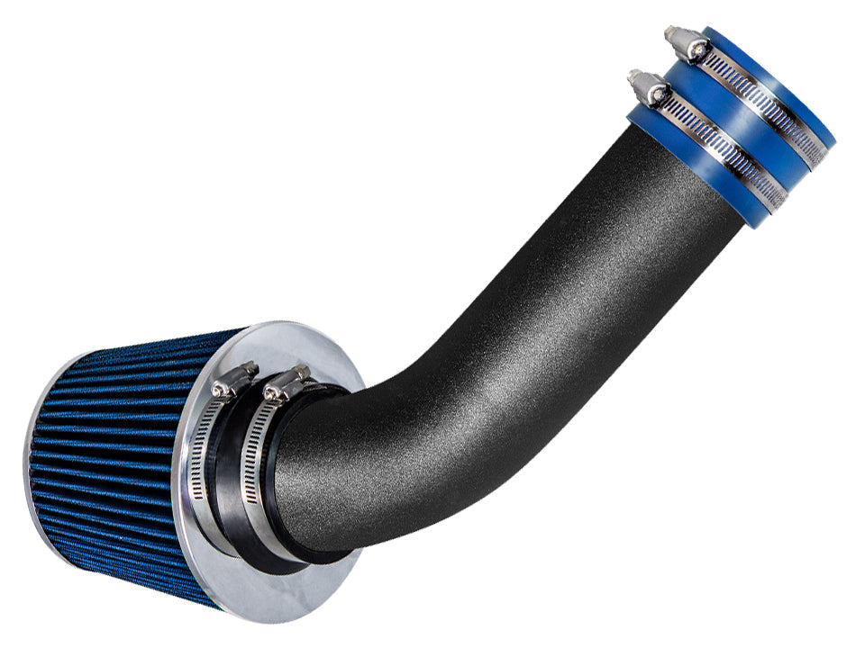 SI-MB-02 matte black intake with blue filter