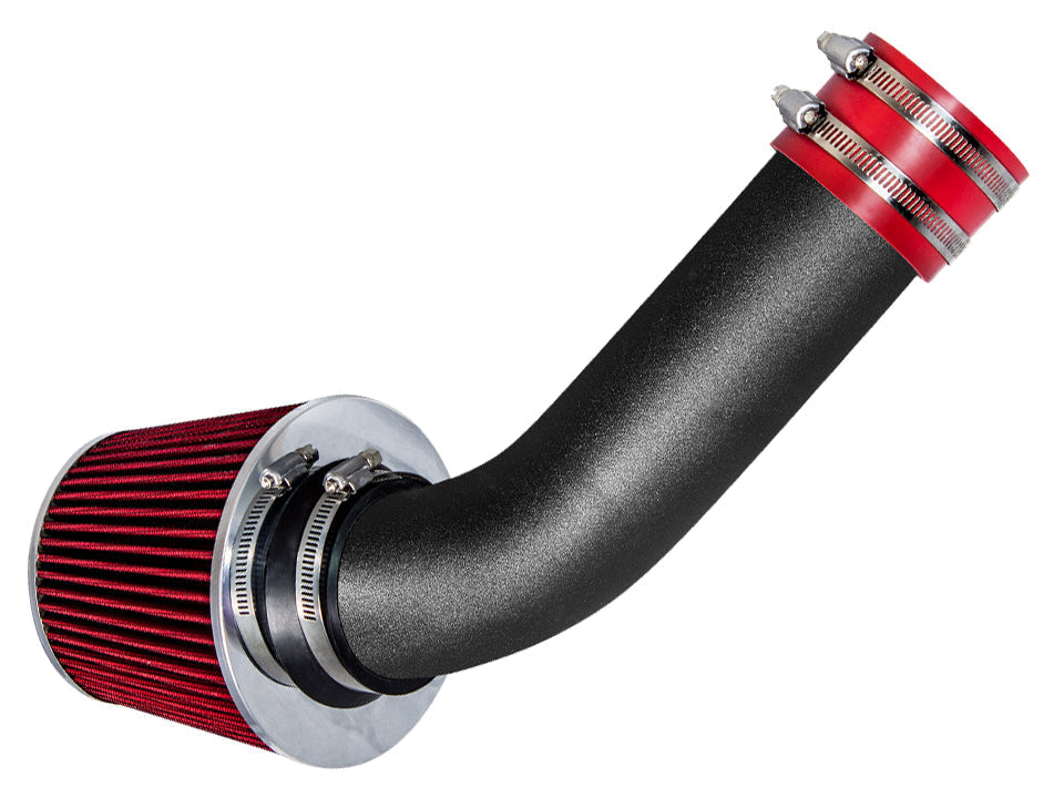 SI-MB-02 matte black intake with red filter