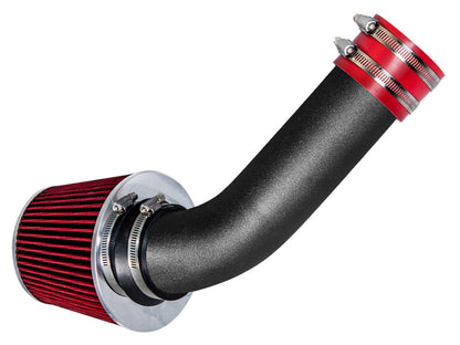 SI-MB-02 matte black intake with red filter