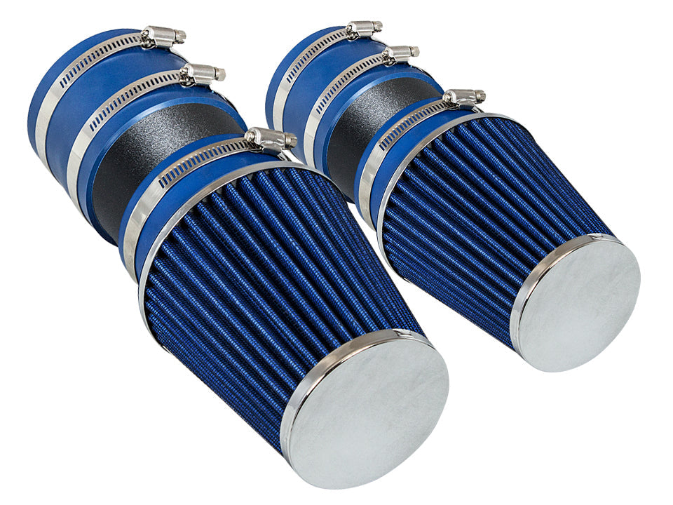 SI-MB-04 matte black intake with blue filter