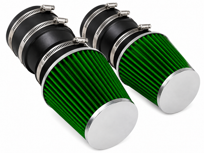 Short Ram Air Intake Kit For 2008-2012 Mercedes Benz C300 3.0, C350 3.5 | Rtunes Racing | SI-MB-04 - Matte Black Green
