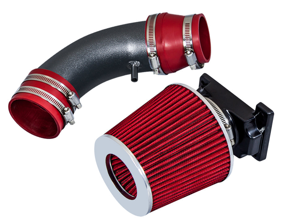 SI-MT-06 matte black intake with red filter