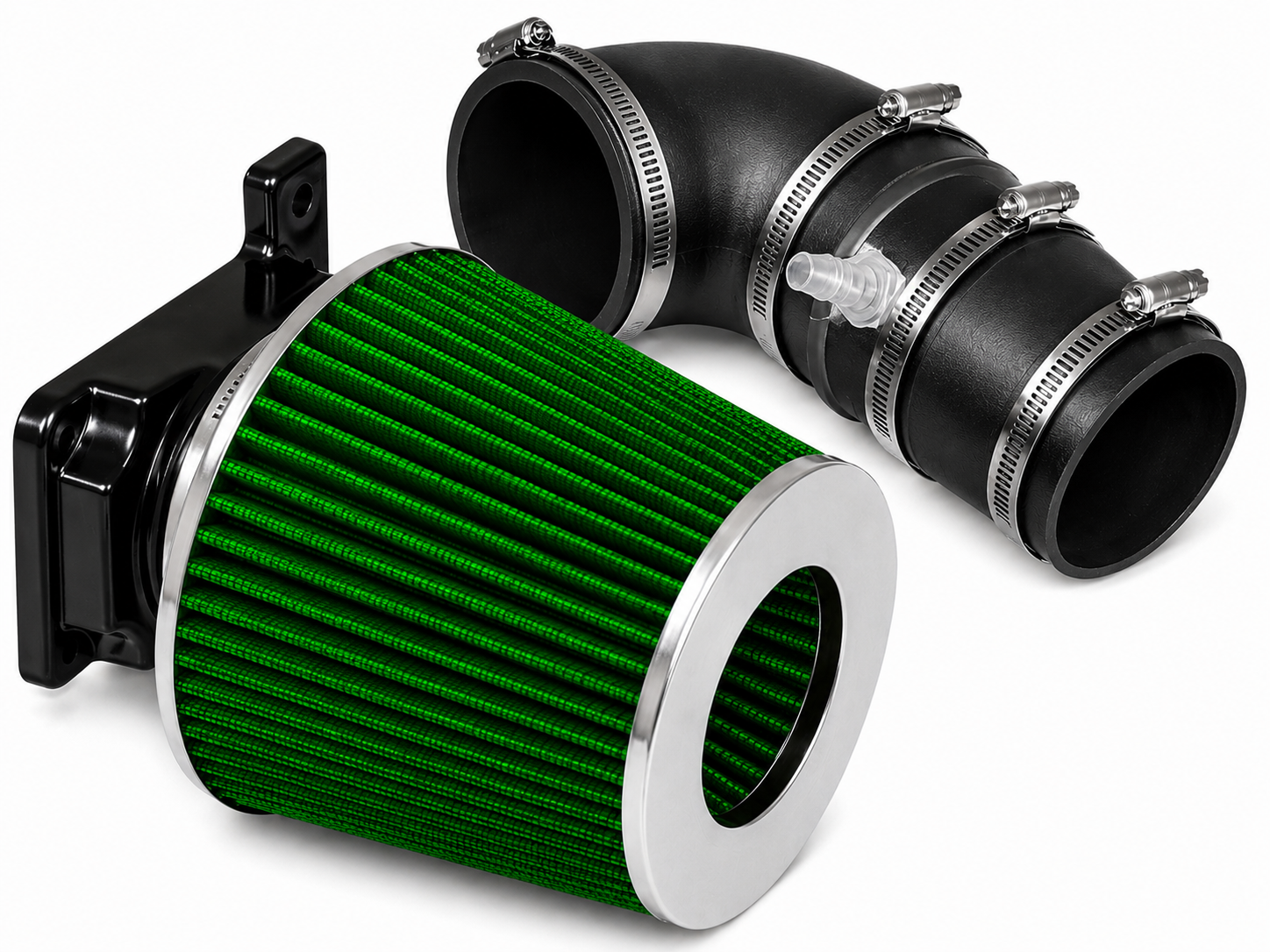 SI-MT-07 matte black intake with green filter