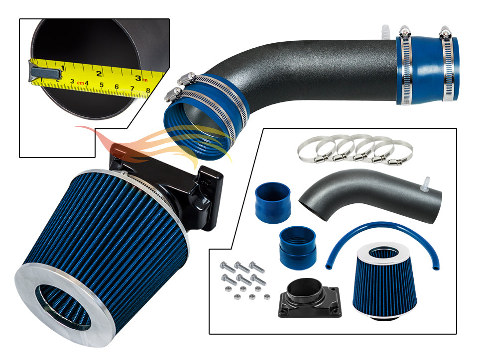 Short Ram Air Intake Kit For 1992-2003 Mitsubishi Montero/Sport 3.0L V6 | Rtunes Racing | WSI-MT-09BLB
