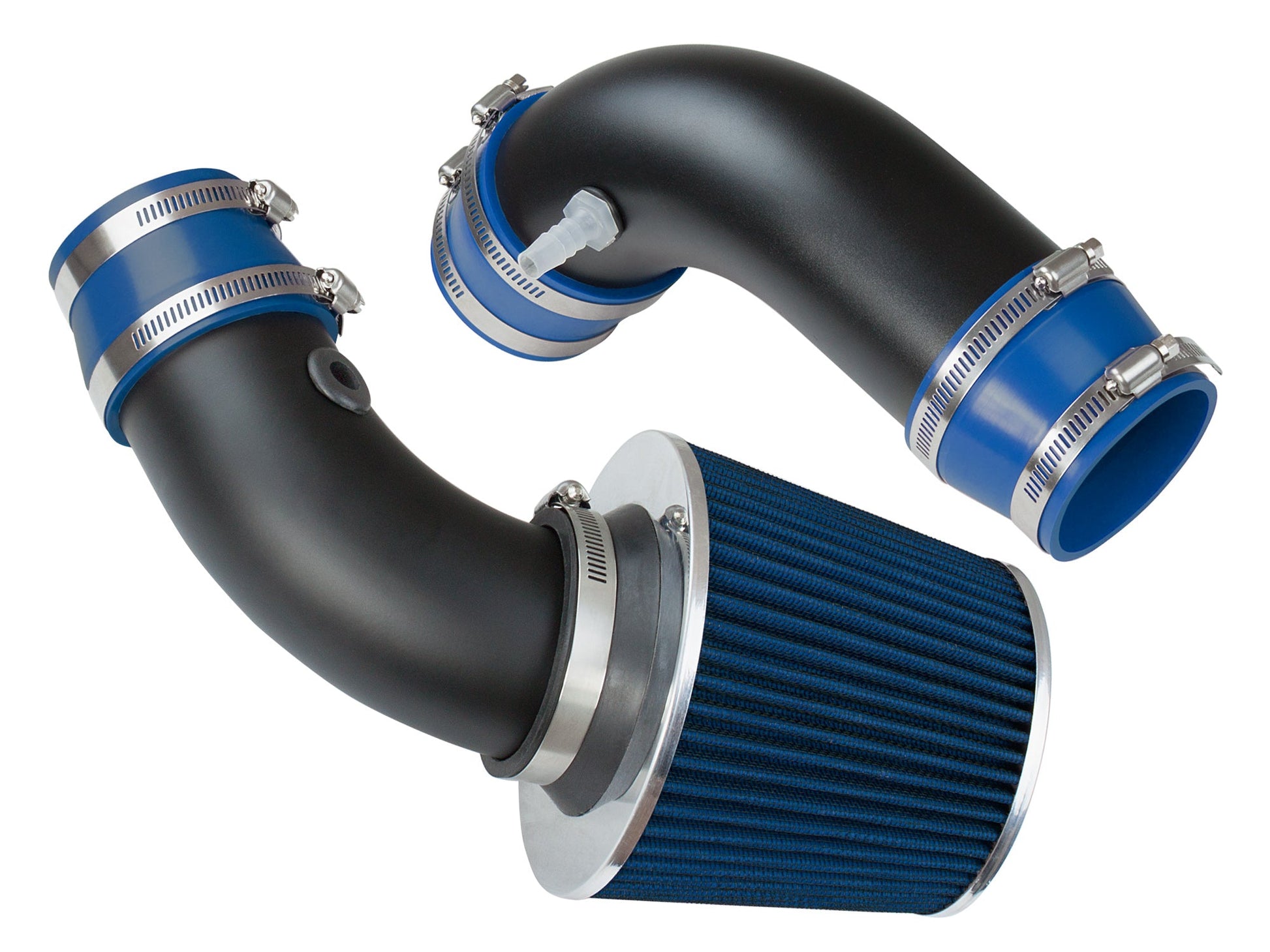 SI-MZ-05 matte black intake with blue filter