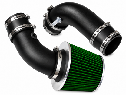 SI-MZ-05 matte black intake with green filter