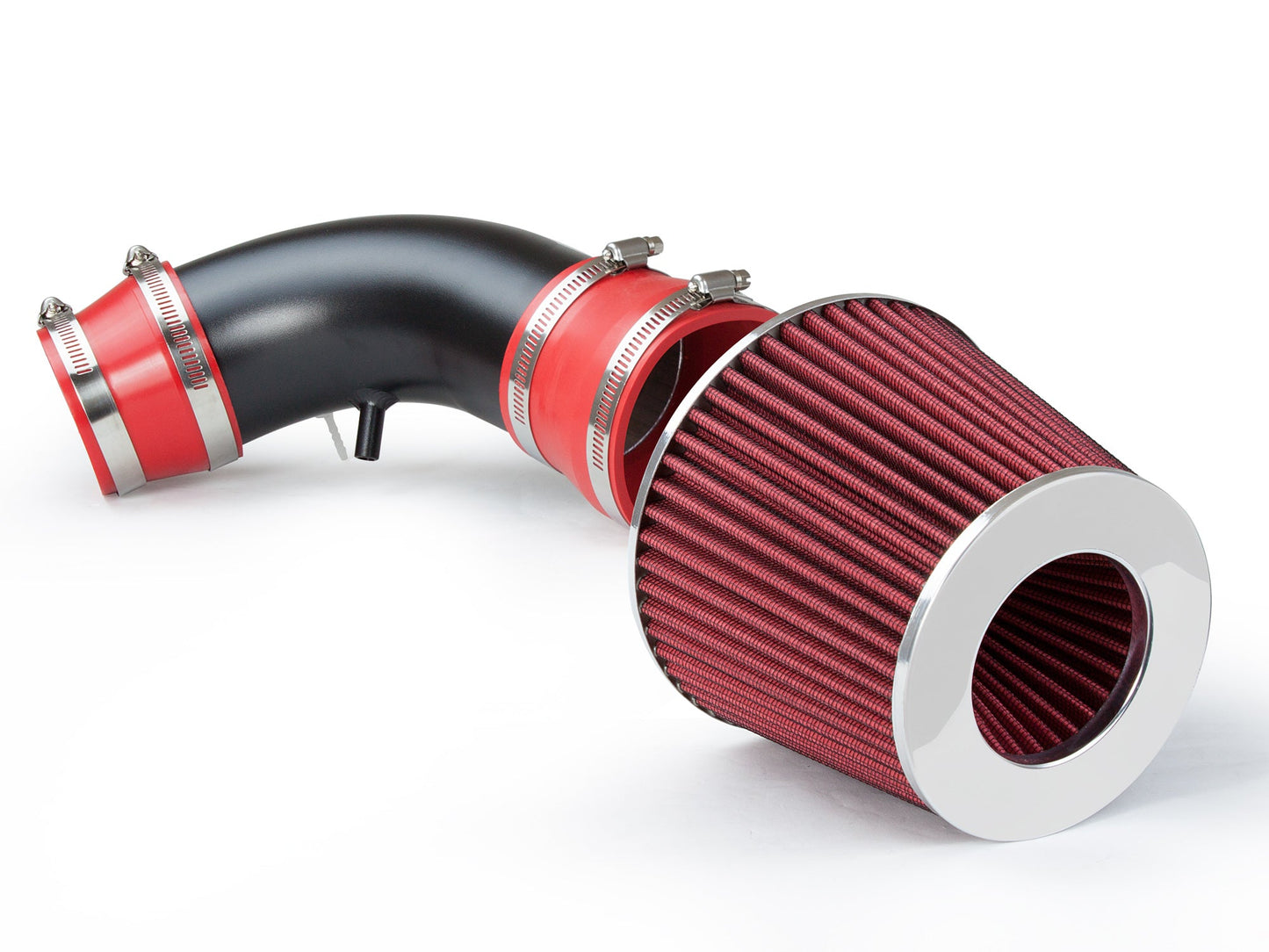 SI-MZ-08 matte black intake with red filter