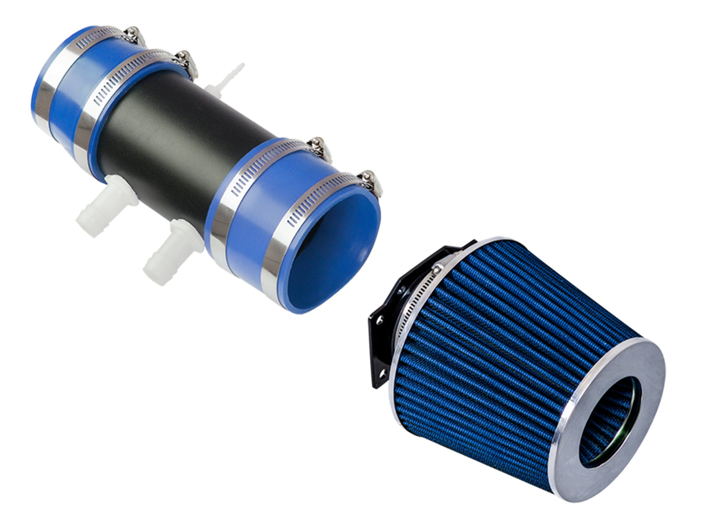 SI-NS-07 matte black intake with blue filter