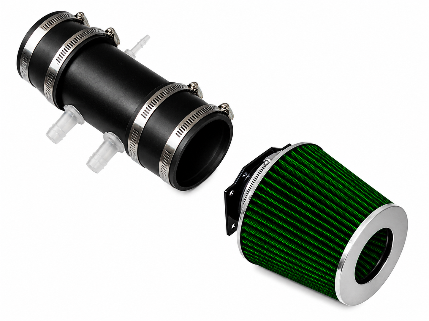 SI-NS-07 matte black intake with green filter