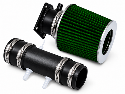 Short Ram Air Intake Kit For 1991-1995 Nissan Pathfinder, Pickup 3.0L V6 XE SE | Rtunes Racing | SI-NS-08 - Matte Black Green