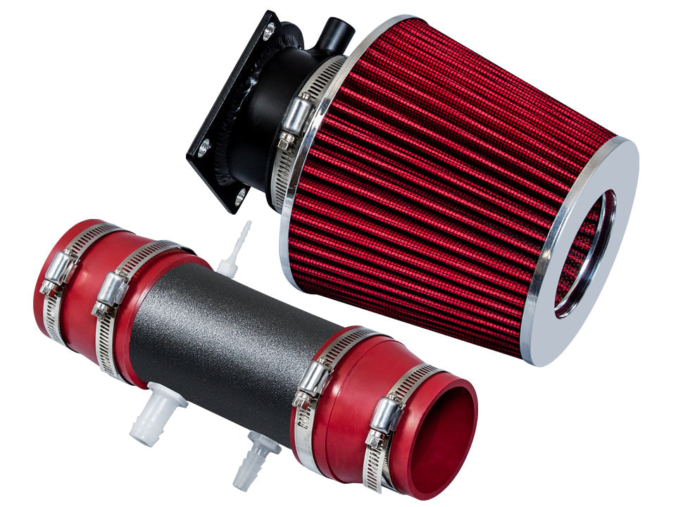 SI-NS-08 matte black intake with red filter