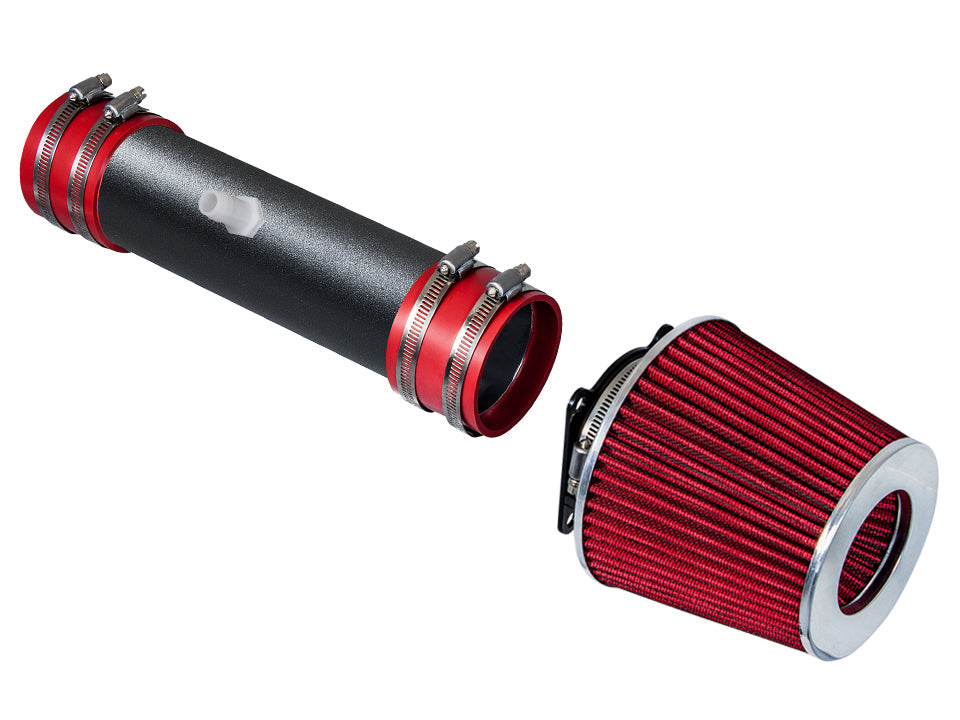 SI-NS-09 matte black intake with red filter