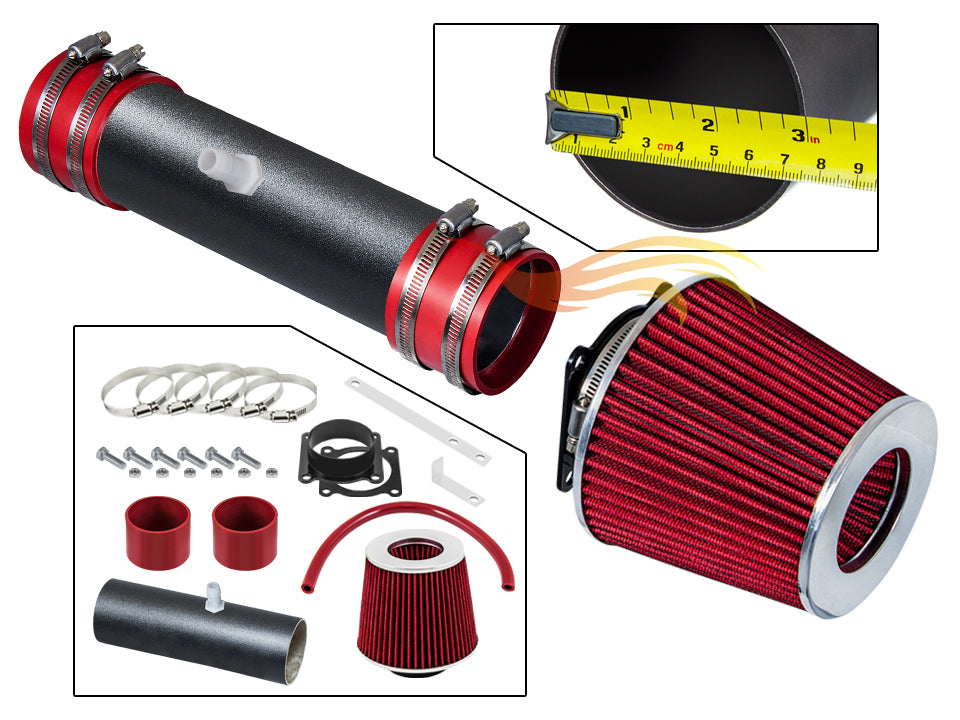 Short Ram Air Intake Kit For 2002-2006 Nissan Altima, 2003-2006 Murano 3.5L V6 | Rtunes Racing | WSI-NS-09RDB