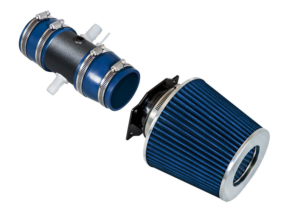 SI-NS-12 matte black intake with blue filter