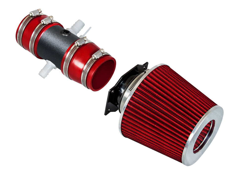 SI-NS-12 matte black intake with red filter