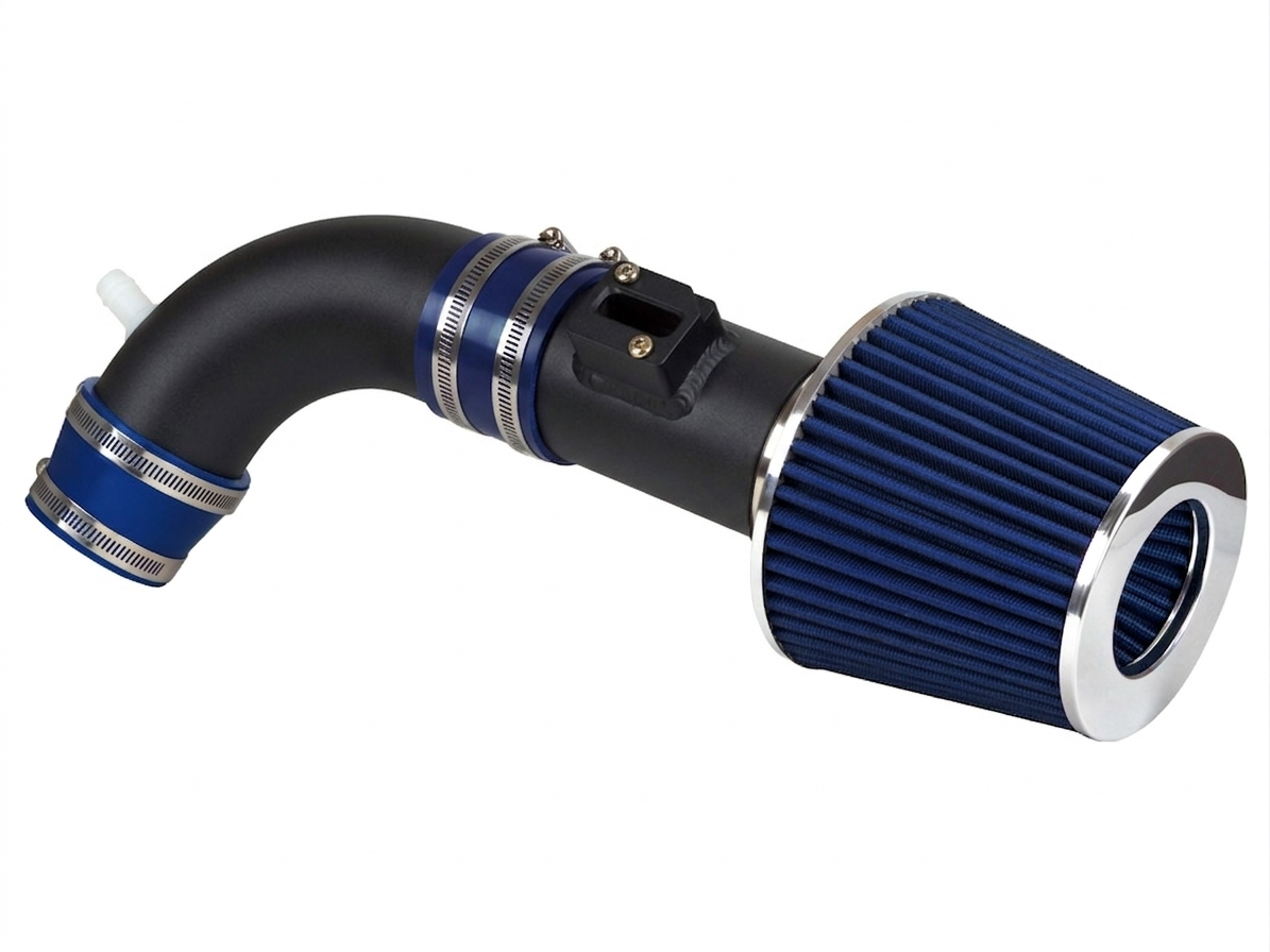 SI-NS-14 matte black intake with blue filter