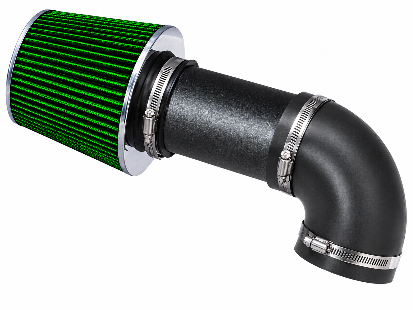 SI-RR-01 matte black intake with green filter
