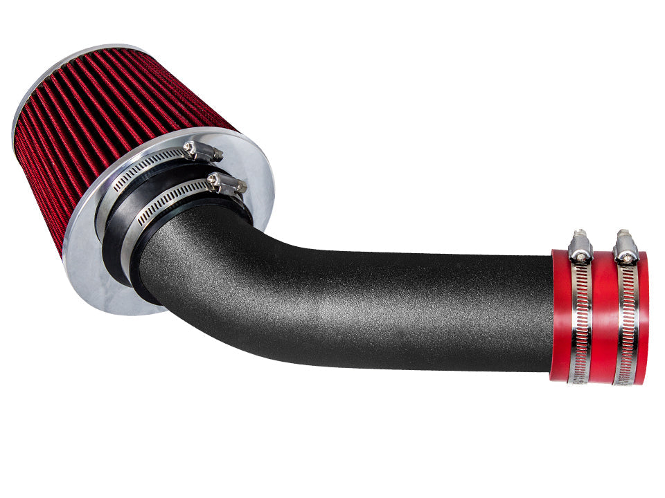 SI-ST-03 matte black intake with red filter