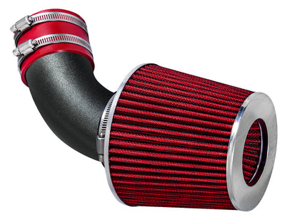 SI-TY-12 matte black intake with red filter