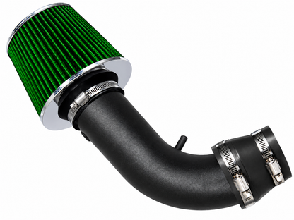 Short Ram Air Intake Kit For 1990-1999 Toyota Celica - Matte Black Pipe Green