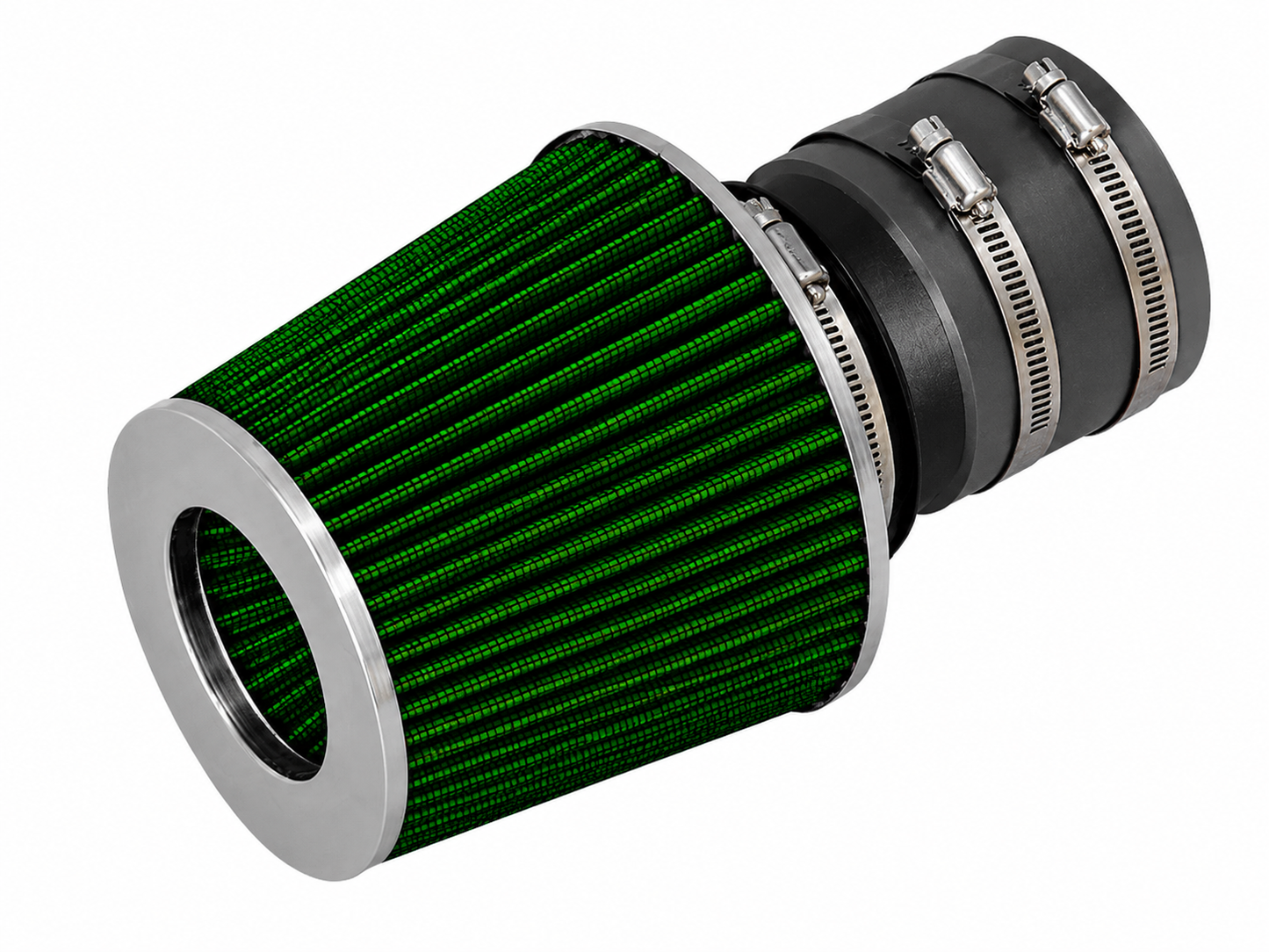 SI-VW-04 matte black intake with green filter