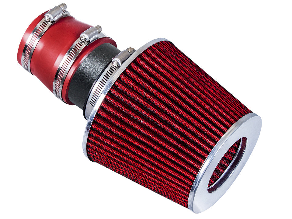 SI-VW-04 matte black intake with red filter