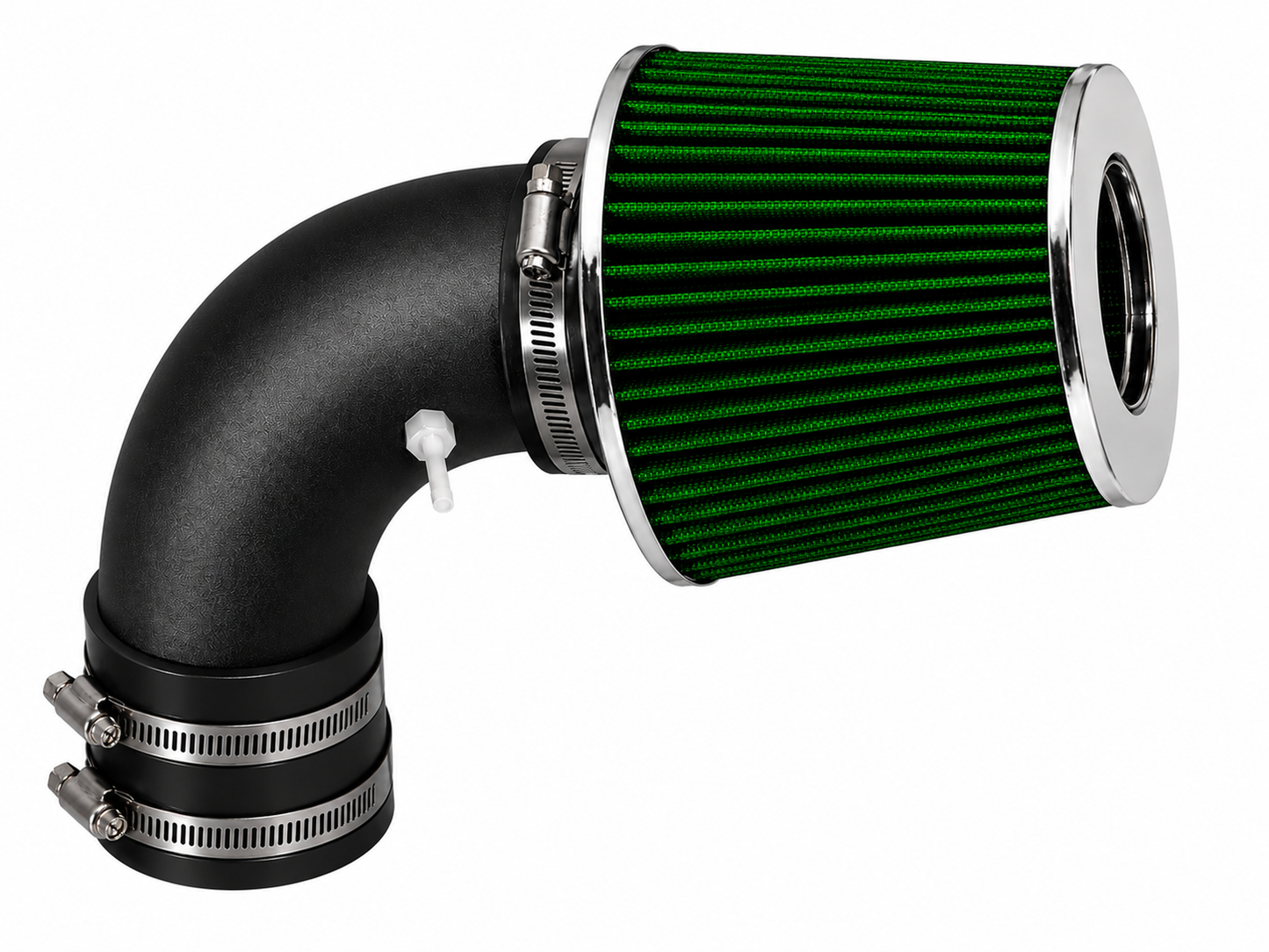 SI-VW-06 matte black intake with green filter