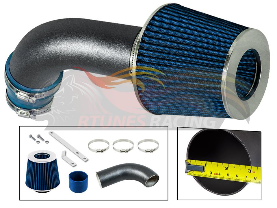 Short Ram Air Intake Kit For 2005-2007 Volkswagen GOLF 2.0L, 2006-2008 JETTA/PASSAT TURBO, 2006-2008 AUDI A3 W | Rtunes Racing | WSI-VW-08BLB