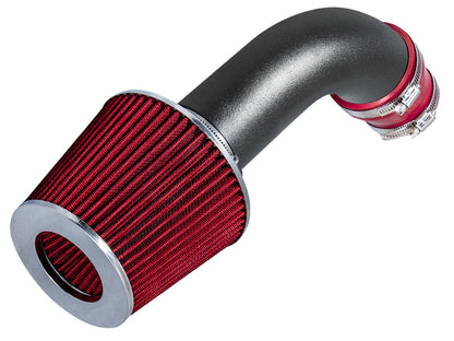 SI-VW-08 matte black intake with red filter