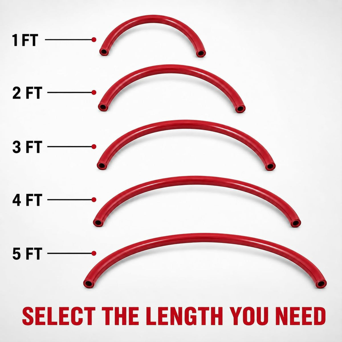 Rtunes Racing silicone vacuum hose - color and length options