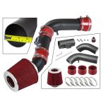 MATTE BLACK PIPE RED - SHORT RAM INTAKE Compatible For