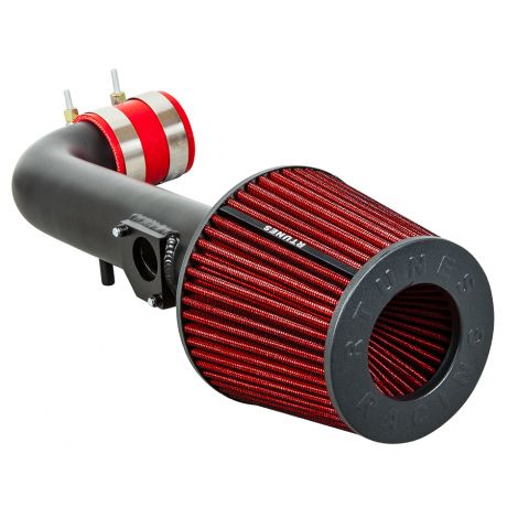 RTUNES RACING BLACK PIPE SHORT RAM AIR INTAKE + FILTER Compatible For 00-02 Toyota Corolla 1.8L I4