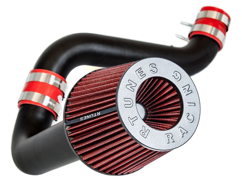 RTUNES RACING BLACK PIPE COLD AIR INTAKE + FILTER Compatible For 90-93  Honda Accord 2.2L I4