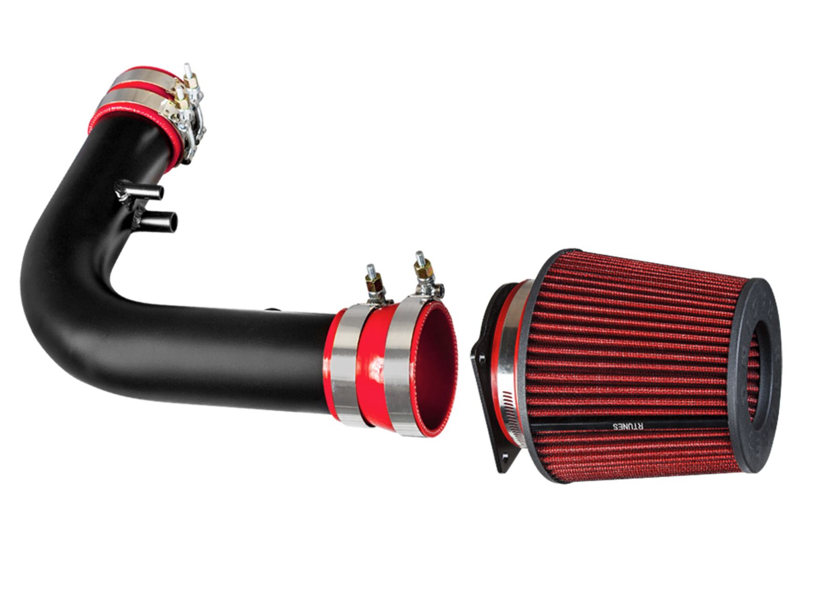 RTUNES RACING BLACK PIPE SHORT RAM AIR INTAKE + FILTER Compatible For Ford  97-03 F150/Expedition 4.6L/5.4L V8 / 97-99 F250 5.4L V8 / 98-99 Lincoln